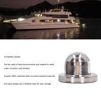 Ftvogue 12V Dc Boat Anchor Lights 135 White Led Navigation Stern Light For Marine Yachts Pontoon