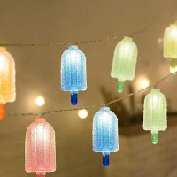 Popsicle String Lights 85Ft Popsicle Summer Outdoor Party Lights With 10 Multicolor Popsicle Lights Summer Home Decorations S