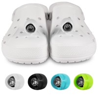 Kitsology 2Pcs Croc Lights For Shoes Croc Headlights Outdoor Camping Essential Croc Lights Light Up Croc Charm Clip On Clog Fla