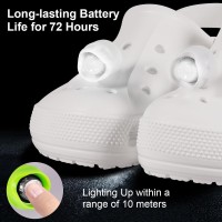 Kitsology 2Pcs Croc Lights For Shoes Croc Headlights Outdoor Camping Essential Croc Lights Light Up Croc Charm Clip On Clog Fla