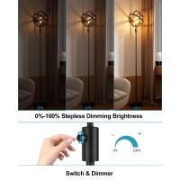 Lightdot 65In Industrial Floor Lamp Dimmable Brightness Adjustable Spherical Standing Lamp With 3000K E26 Led Bulb Unique Fa