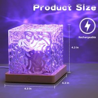 Northern Lights Cube Lamp Ocean Lamp Water Projector Light Luminorthe Cube Lamp Lumena Lights Cube Bedroom Decor 16 Colors Rotat