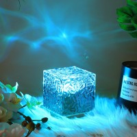 Northern Lights Cube Lamp Ocean Lamp Water Projector Light Luminorthe Cube Lamp Lumena Lights Cube Bedroom Decor 16 Colors Rotat