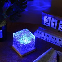 Northern Lights Cube Lamp Ocean Lamp Water Projector Light Luminorthe Cube Lamp Lumena Lights Cube Bedroom Decor 16 Colors Rotat