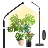 Grow Lights For Indoor Plants Full Spectrum With Extendable Stand 31563 Height Adjustable Aluminum Floor Plant Light For