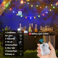 Knonew Battery Operated String Lights Indoor Bedroom 20Ft 60Led Globe Fairy Lights With Timer 8 Modes Cluster Lights For Outdoor