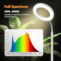 Plant Grow Light Grow Lights For Indoor Plants Full Spectrum 20W Led Floor Plant Growing Lamp With Height Adjustable Stand Of