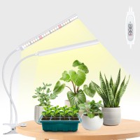 Foxgarden Grow Lights For Indoor Plants Full Spectrum Plant Lights For Indoor Growing With Timer 4812 H Dualhead 104 Led Cl