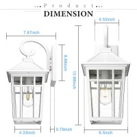 Darkaway Outdoor Wall Lights For House Exterior Lighting Fixtures Wall Mount Outdoor Porch Lights Waterproof White Outdoor Scon