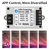 Live4Cool Rgbrgbw Led Bluetooth Controller Rgb Led Strip Light Controller Phone App Control For 5050 3528 Rgb Led Strip Lights