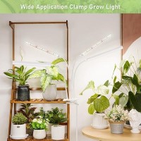 Foxgarden Plant Lights For Indoor Growing Grow Light Full Spectrum With Timer 4812 H Fourhead 208 Led Grow Lamp With Flexib