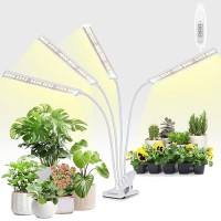 Foxgarden Plant Lights For Indoor Growing Grow Light Full Spectrum With Timer 4812 H Fourhead 208 Led Grow Lamp With Flexib