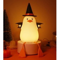 Attivolife Duck Night Light For Kids Led Bedside Table Silicone Lamp Timer Dimmable Animal Magician Touch Control Nursery Port