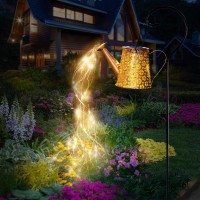 Solar Watering Can With Lights Solar Lights Outdoor Garden Decor Large Hanging Waterproof Solar Lantern Landscape Lights Outside