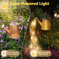 Solar Watering Can With Lights Solar Lights Outdoor Garden Decor Large Hanging Waterproof Solar Lantern Landscape Lights Outside