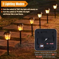 Dynaming Solar Flame Torch Lights Outdoor 9 Pack Flickering Flame Pathway Solar Lights Auto Onoff Garden Decorative Lights W