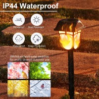 Dynaming Solar Flame Torch Lights Outdoor 9 Pack Flickering Flame Pathway Solar Lights Auto Onoff Garden Decorative Lights W