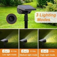 Aomil Landscape Spotlights Outdoor Solar Spot Lights For Outside Waterproof Ip67 Outdoor Lights For Yard Decor Garden Outdoor