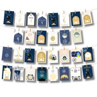 30 Ramadan Advent Calendar Card With Good Deedsramadan Mubarak Cards Bannerramadan Mubarak Eid Decorations For Home Wall Decor