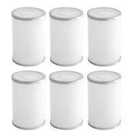 Eietonte 6 Pack White Opal Frost Glass Shade Replacement 6In Height 39In Diameter 158In Fitter Cylinder Glass Lamp Shade