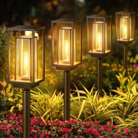 Kelme Solar Pathway Lights Outdoor 4 Pack Bigger Size Solar Lights For Outside Super Bright Up To 14Hrs Solar Garden Lights W