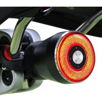 Bicycle rear light brakeactivated rear light