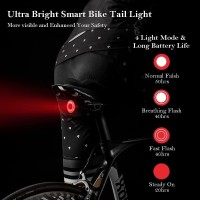 Bicycle rear light brakeactivated rear light