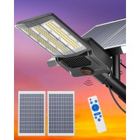 Gefolly Sl7500W Solar Street Lights Outdoor 650000Lm Commercial Parking Lot Light Dusk To Dawn Ip67 Waterproof 6500K Solar Sec