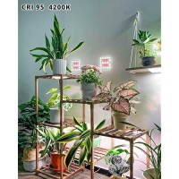 Dommia Grow Light Dimmable Grow Light For Indoor Plants Full Spectrum With Optical Lens Sunlike Under Cabinet Grow Light With