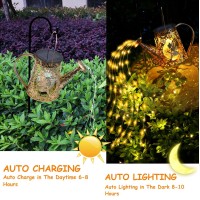 Solar Watering Can Lights Unique Fairy Gardening Gifts For Women Mom Grandma Birthday Waterproof Outdoor Garden Decor Large Ha