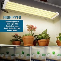 Mosthink Led Grow Light Strips For Indoor Plants Full Spectrum 4 Packs Grow Light With Auto Timer 3612H Dimmable Sunlike Gro