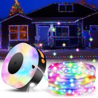 Solar Christmas String Lights 3 In 1 Solar Christmas Decorations Lights With 6 Lighting Colors 328Ft Solar String Lights For