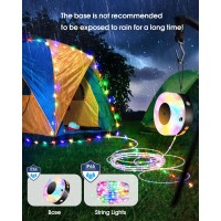 Solar Christmas String Lights 3 In 1 Solar Christmas Decorations Lights With 6 Lighting Colors 328Ft Solar String Lights For