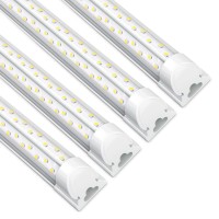 Vshape 8Ft Led Shop Light Fixture 100W 13000Lm 5000K Daylight Bright White Linkable Led Garage Lights Fixture 8 Foot Led Shop