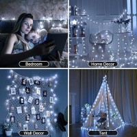 Star String Lights Plug In 33 Ft 100 Led Star Fairy String Lights With Remote And Timer 8 Modes Waterproof For Bedroom Tent L