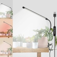 Led Grow Lights For Indoor Plants 6000K Clip Plant Light With White Red Leds Grow Light Strips For Seed Starting 9 Dimmable Le