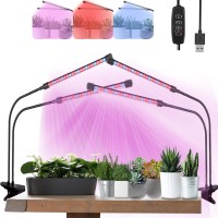 Otryad Grow Lights For Indoor Plants Full Spectrum Plant Growing Lights With Auto On Off 3912H Timer 9 Level Dimmable 3 Lig