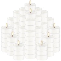 White Tea Lights Candle Bulk In Clear Cup 35 Hours Unscented Smokeless Votive Candles For Wedding Parties Birthdays Valentines