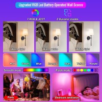 Battery Operated Wall Sconces Set Of Two Wireless Wall Sconce With Remote Control Indoor Dimmable Battery Operated Wall Lamp L