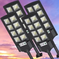 K4 200W Solar Lights Outdoor Waterproof 6500K Solar Street Lights Outdoor 12000Lm Led Solar Flood Light Wide Angle With Motion