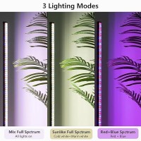 Geciliaoran Grow Light For Indoor Plants Standing Full Spectrum Led Plant Light With Stand Floor Vertical Growing Lamp With Au