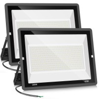 500W 2Pack Led Flood Light Outdoor 2750W Equivalentsuper Bright 58 500Lm Daylight 5000K Ip66 Waterproof Security Led Arena Lig