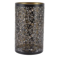 Wrought Iron Lampshade, Modern Cylindrical Lamp Shade For Home Chandelier, Laser Engraved Decorative Table And Candle Lamp Cover