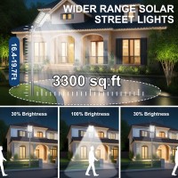 Jadisi 6Pack Solar Parking Lot Lights 14400W Solar Street Light 1440000Lm Dusk To Dawn Street Lights Solar Powered Ip67 Waterp