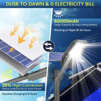 Adewalk 5200W Solar Street Light Commercial Solar Street Lights Outdoor Dusk To Dawn Solar Outdoor Light With Motion Sensor An