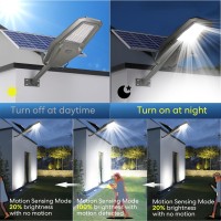 Adewalk 5200W Solar Street Light Commercial Solar Street Lights Outdoor Dusk To Dawn Solar Outdoor Light With Motion Sensor An