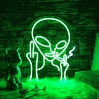 Uponray Alien Neon Sign Led Alien Neon Light Sign For Kids Wall Art Neon Light Aesthetic Room Decor 5V Usb Light Up Hanging L