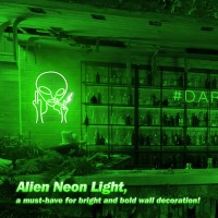 Uponray Alien Neon Sign Led Alien Neon Light Sign For Kids Wall Art Neon Light Aesthetic Room Decor 5V Usb Light Up Hanging L