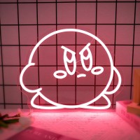 Uponray Kirby Neon Signs Gaming Neon Sign Anime Neon Signs Dimmable Neon Starlight For Wall Decor Neon Led Signs For Bedroom