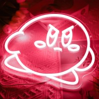 Uponray Kirby Neon Signs Gaming Neon Sign Anime Neon Signs Dimmable Neon Starlight For Wall Decor Neon Led Signs For Bedroom